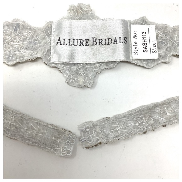 Allure Bridals Sash Large Crystal Beaded Rhinestones Bling main image 9